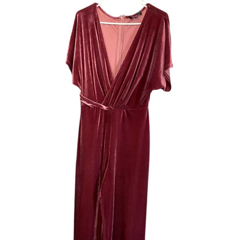 Lulu’s  Velvet Rose  jumpsuit